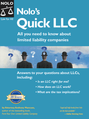 cover image of Nolo's Quick LLC: All You Need to Know About Limited Liability Companies